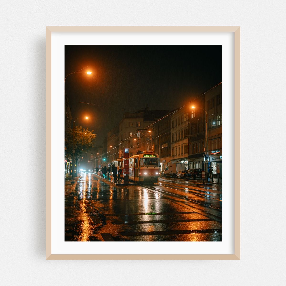 Tram on a Rainy Night, Prague 04 – image 1 of 12