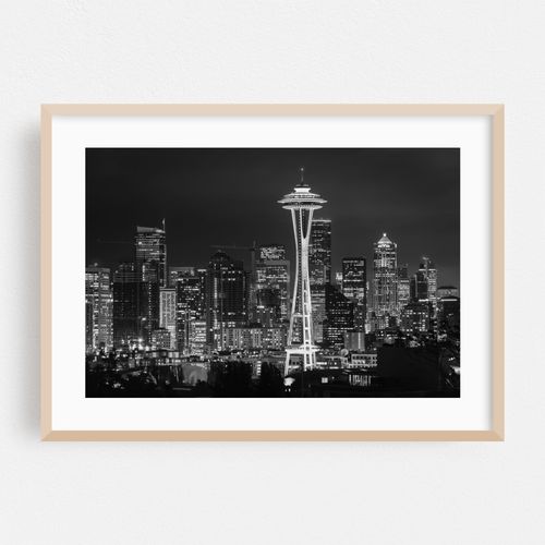The Heart of Seattle B&W