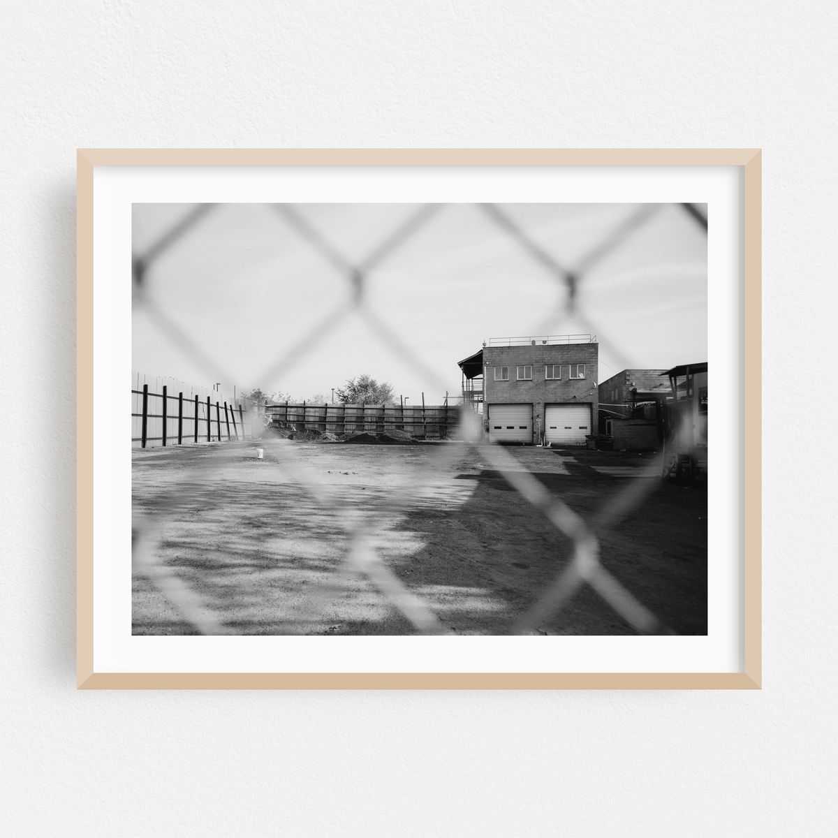 Through the Fence, East Williamsburg B&W – image 1 of 3
