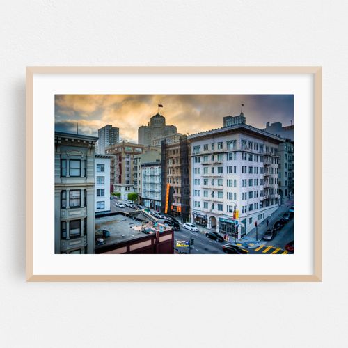 Sunset over Bush Street