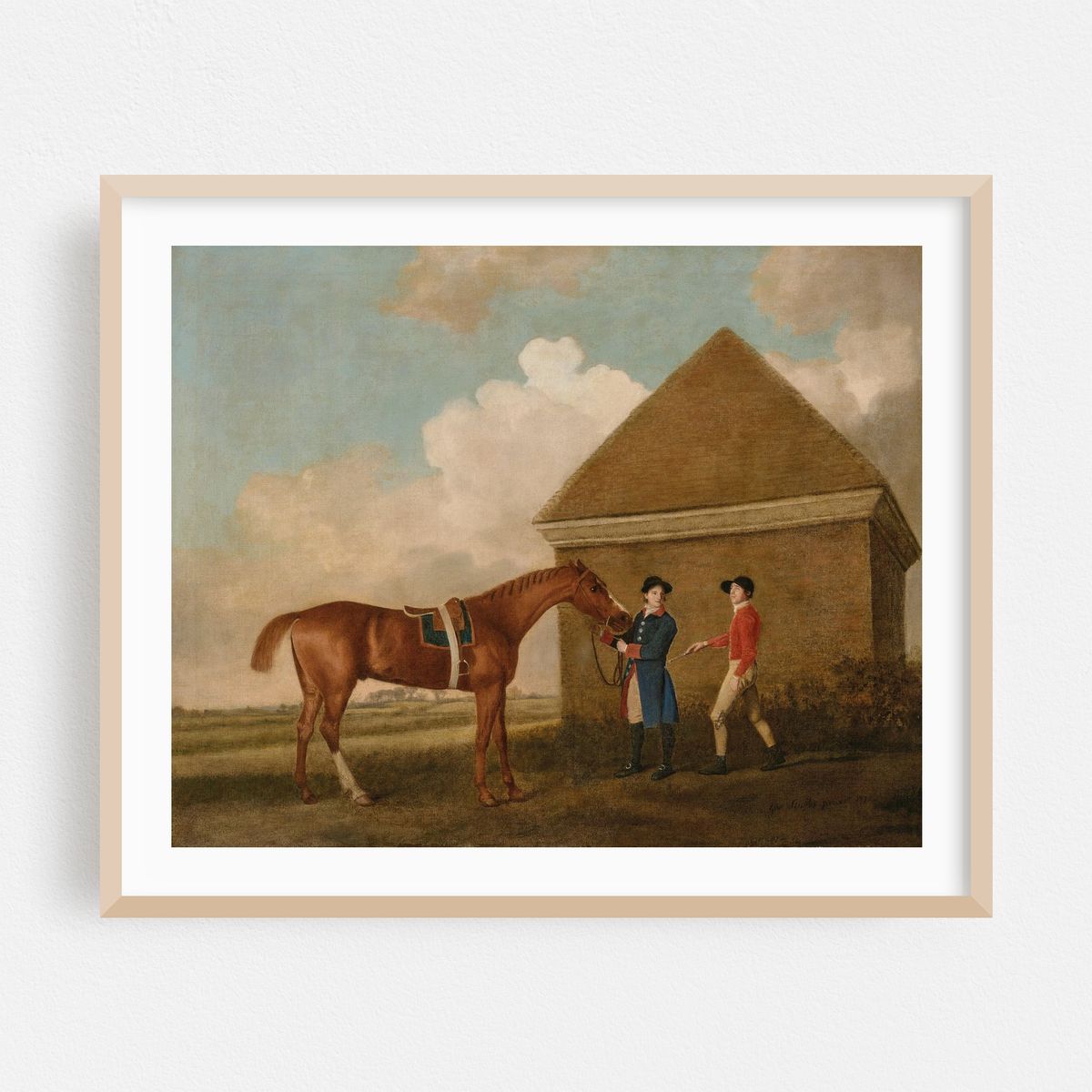 Eclipse at Newmarket with a groom and jockey (1770) – image 1 of 5
