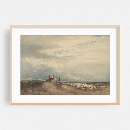 Riders with Sheep near an Estuary (1830)