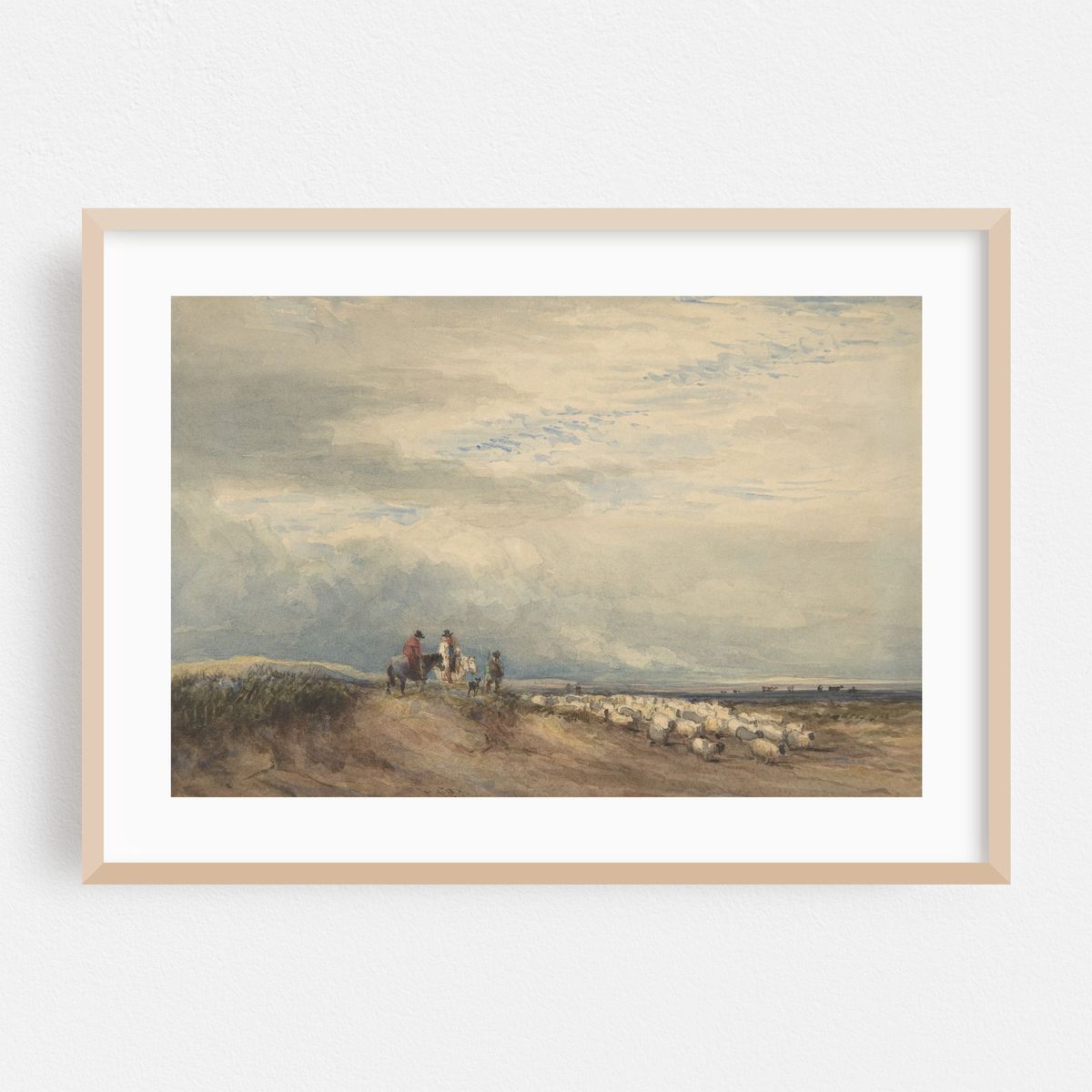 Riders with Sheep near an Estuary (1830) – image 1 of 6