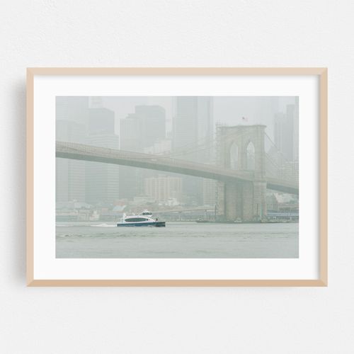 Ferry in the Rain, East River