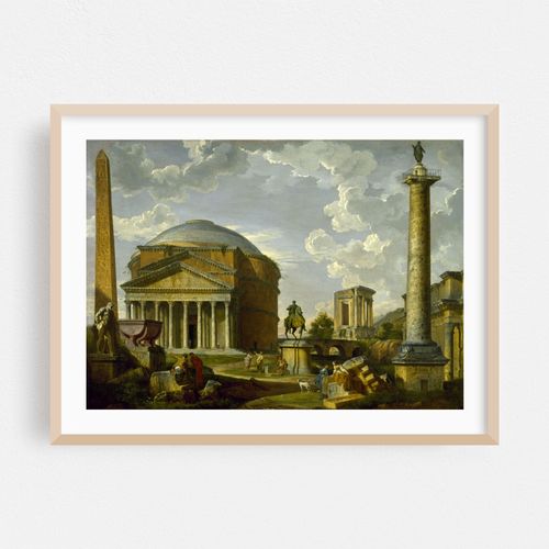 Fantasy View with the Pantheon and other Monuments of Ancient Rome