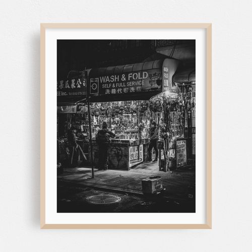 Wash & Fold B&W