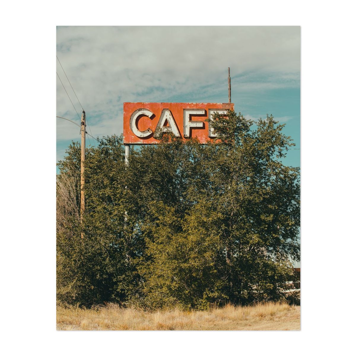 Abandoned Cafe Sign in Vaughn 02 – image 1 of 2
