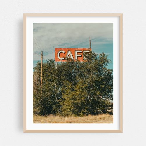 Abandoned Cafe Sign in Vaughn 02