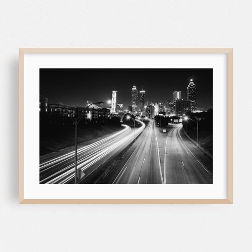Freedom Parkway Traffic B&W