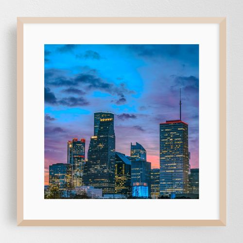 Houston downtown sunrise