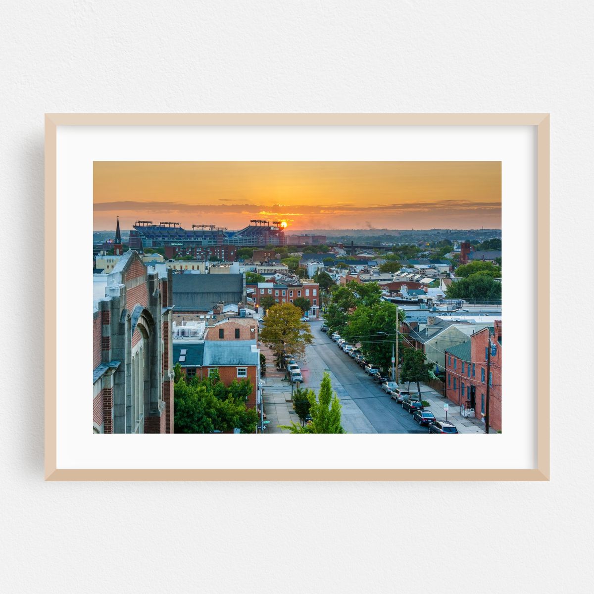 Sunset over Warren Avenue – image 1 of 6