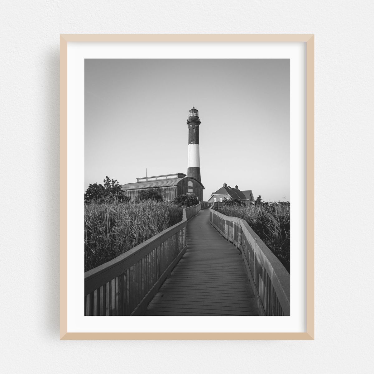 Fire Island Boardwalk B&W – image 1 of 12