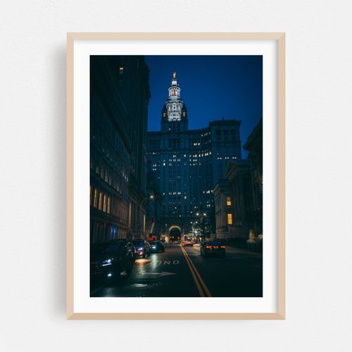 New York City Hall at night