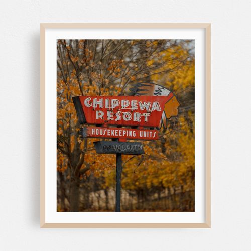 Chippewa Resort Sign 02