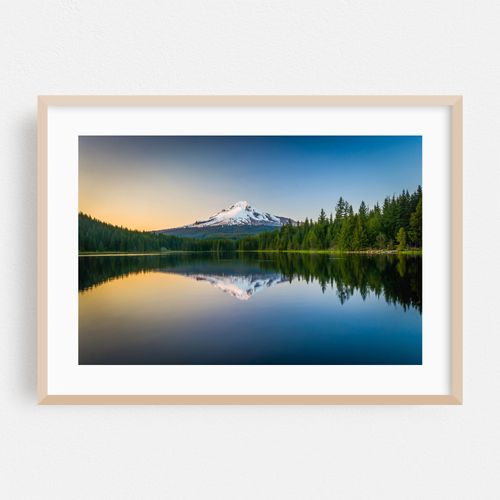 Trillium Lake Reflecting Mount Hood