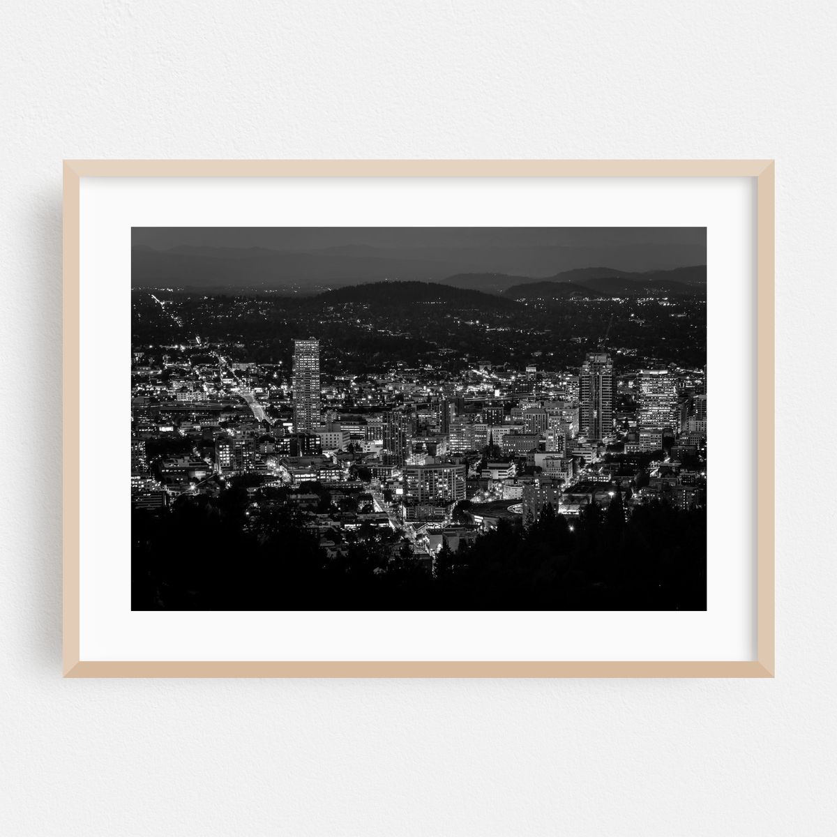 The Portland Skyline 02 B&W – image 1 of 6