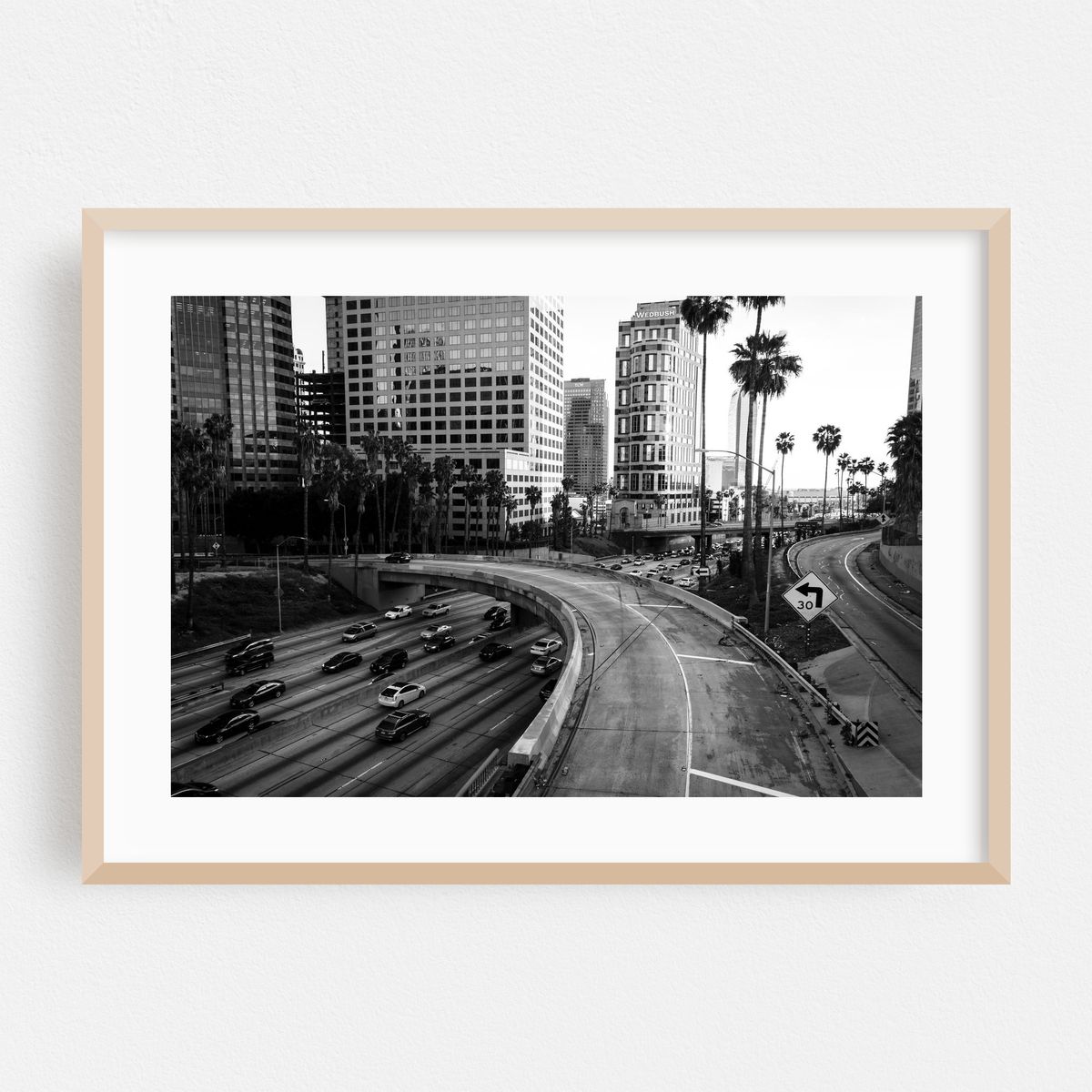 The 110 from 5th Street B&W – image 1 of 6