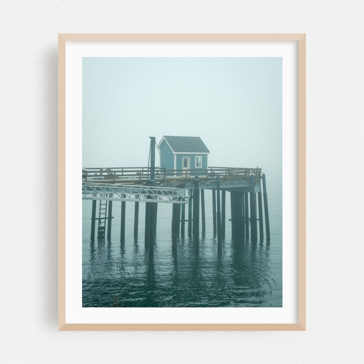 Pier in Fog, Beals Island – image 1 of 12