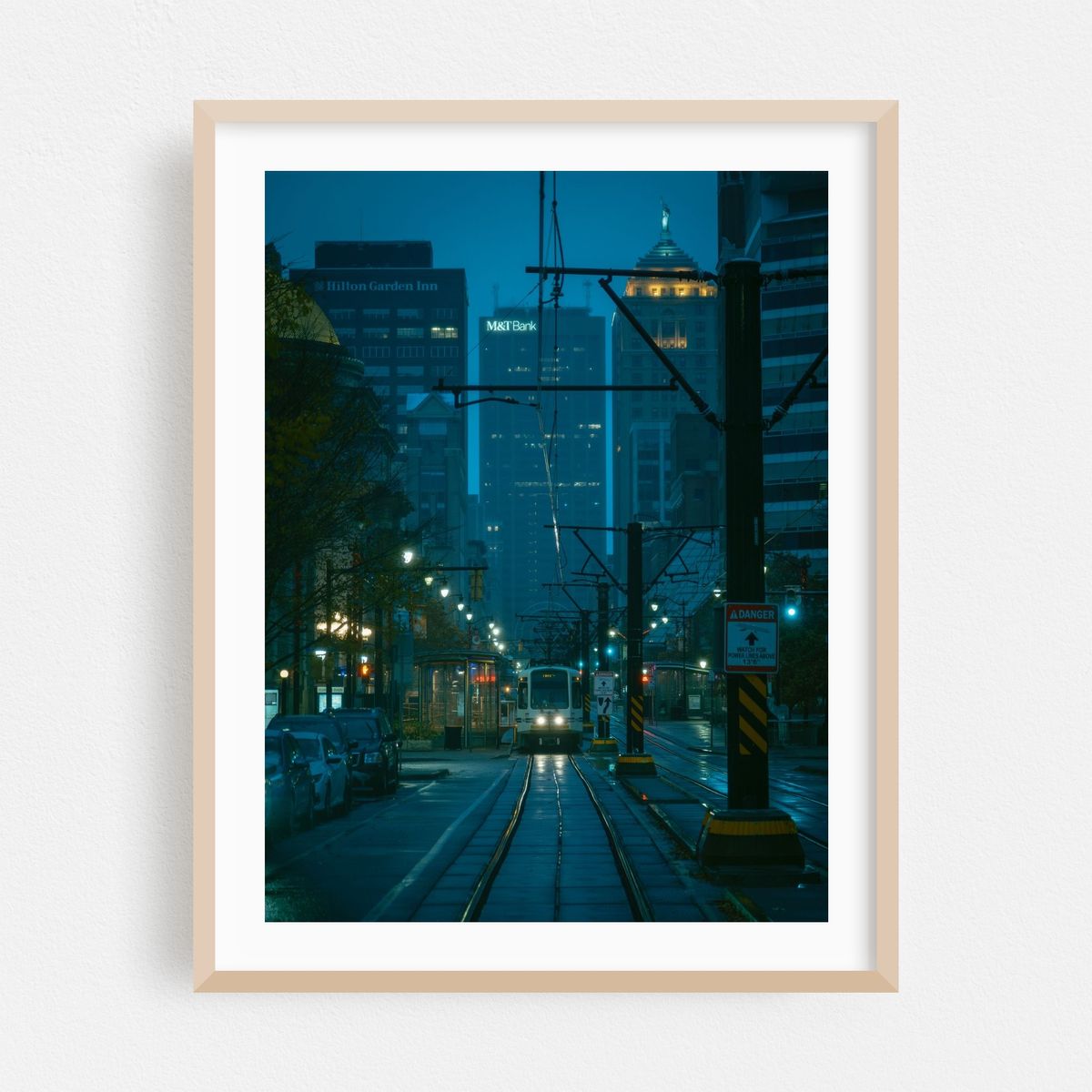 Approaching Train, Downtown Buffalo – image 1 of 3