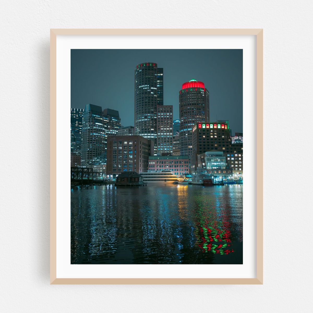 Boston Skyline at Night – image 1 of 12