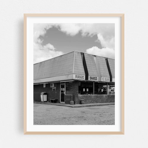 Burgers, Shakes, Ice Cream B&W