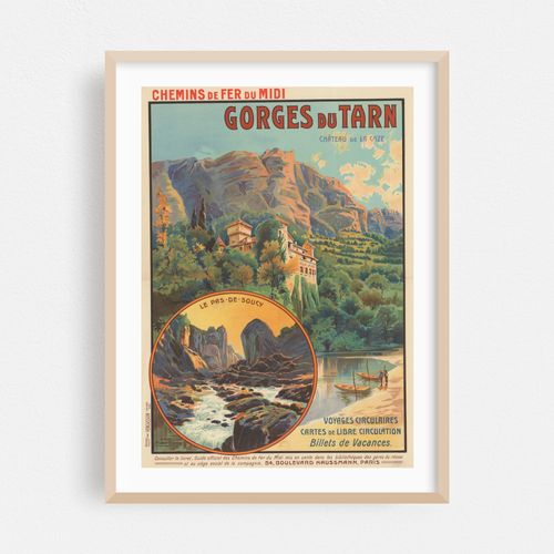Chemins de Fer du Midi. Gorges du Tarn (1912)