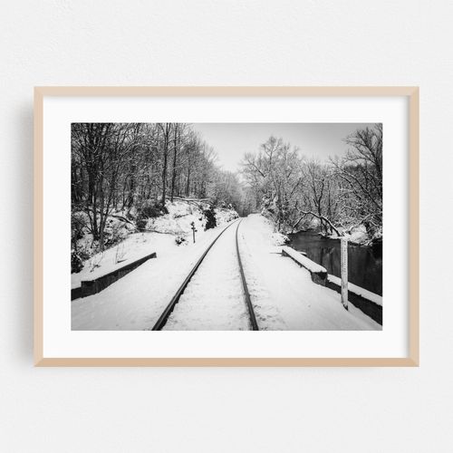 Snowy Railway B&W