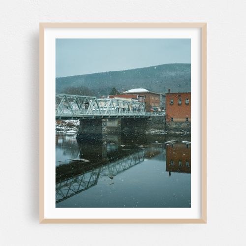 Snowfall in Shelburne Falls