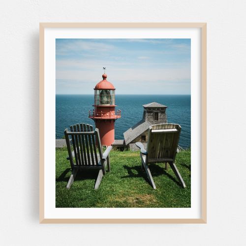 Sitting at Pointe-à-la-Renommée Lighthouse 02