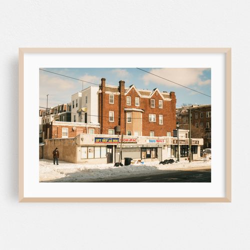 Snowy Scene on Baltimore Avenue, West Philadelphia