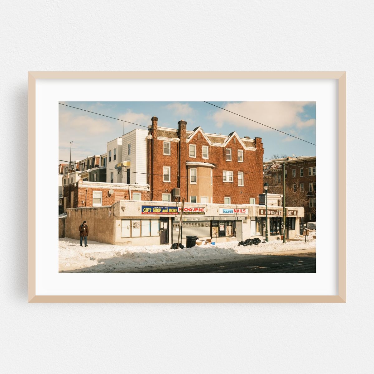 Snowy Scene on Baltimore Avenue, West Philadelphia – image 1 of 6
