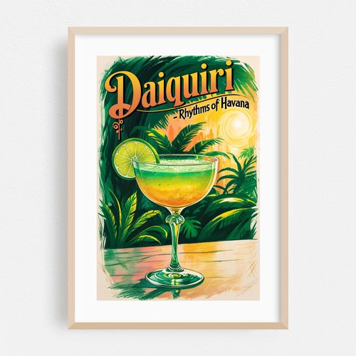 Classic Daiquiri Print: Timeless Cuban Cocktail