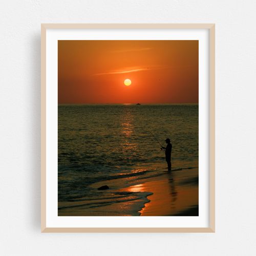 Fisherman at Sunset, Cape May