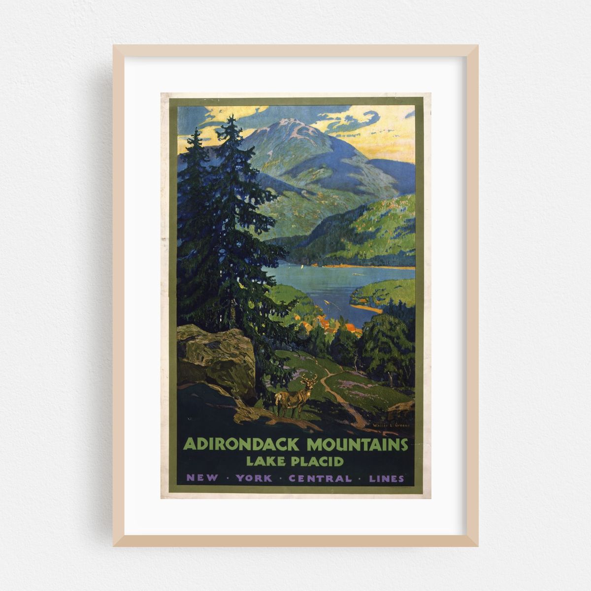 Adirondack Mountains, Lake Placid New York Central Lines (1920) – image 1 of 16