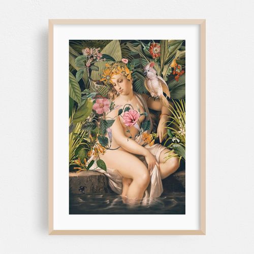 Bathing Beauty Nostalgic Nude Portrait