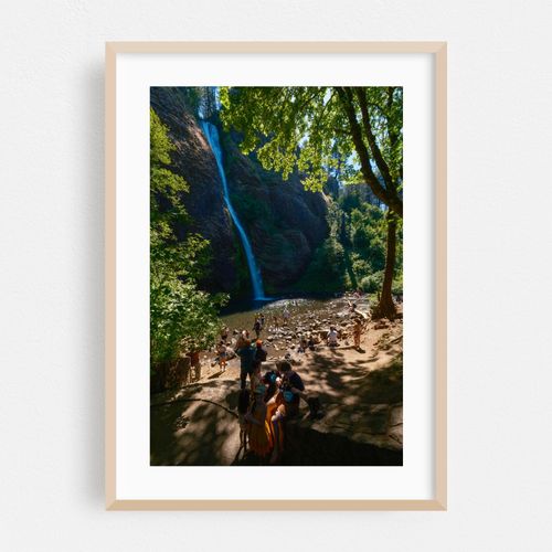 Horsetail Falls In Summer Heat