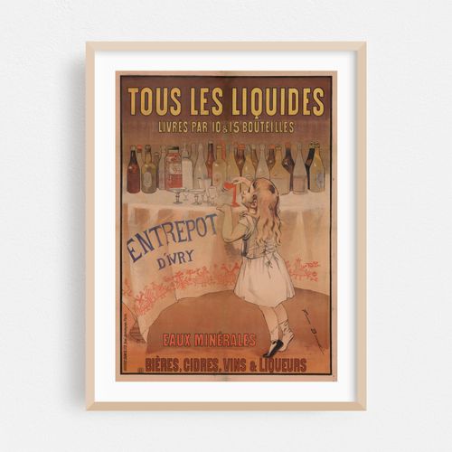 Entrepôt d’Ivry. Tous les liquides livrés par 10 & 15 bouteilles (1897)
