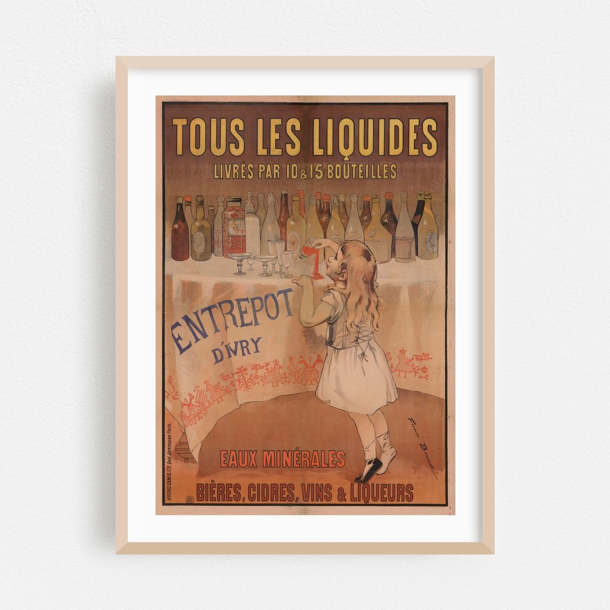 Entrepôt d’Ivry. Tous les liquides livrés par 10 & 15 bouteilles (1897) – image 1 of 15