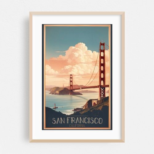 San Francisco Serenity: Vintage Travel Poster