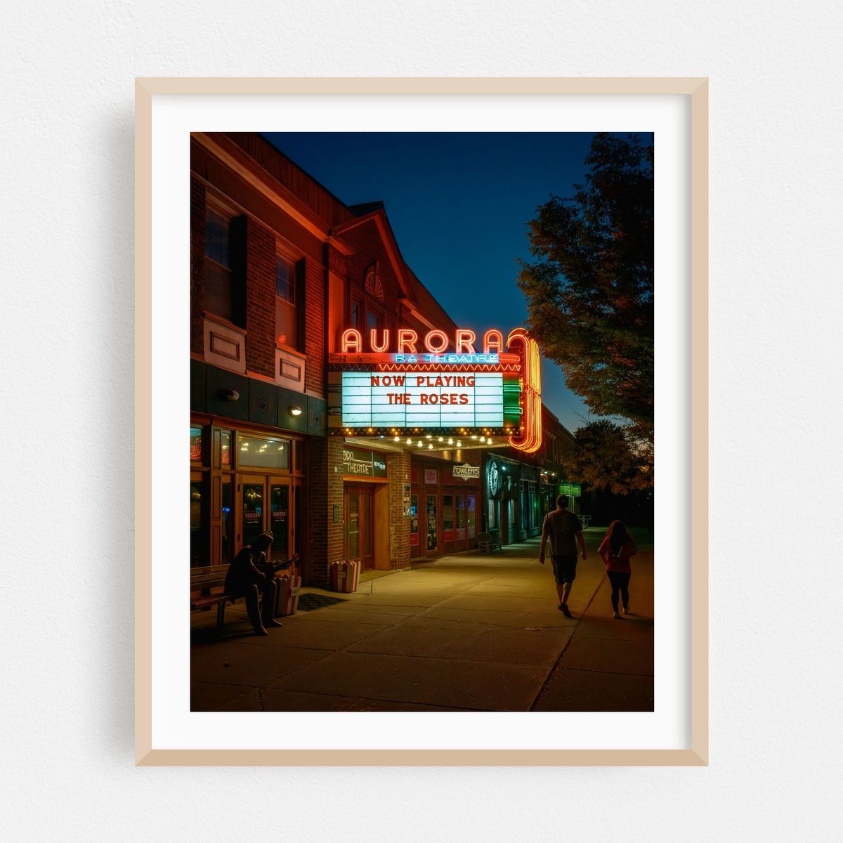 Aurora Theatre at Night, East Aurora – image 1 of 12