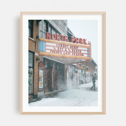 North Park Theatre in Snow, Buffalo 01