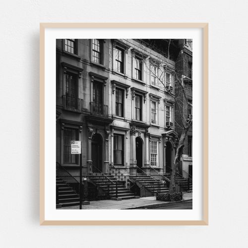UES Brownstones B&W