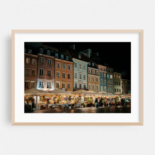 Old Town Market Square at Night, Warsaw 01