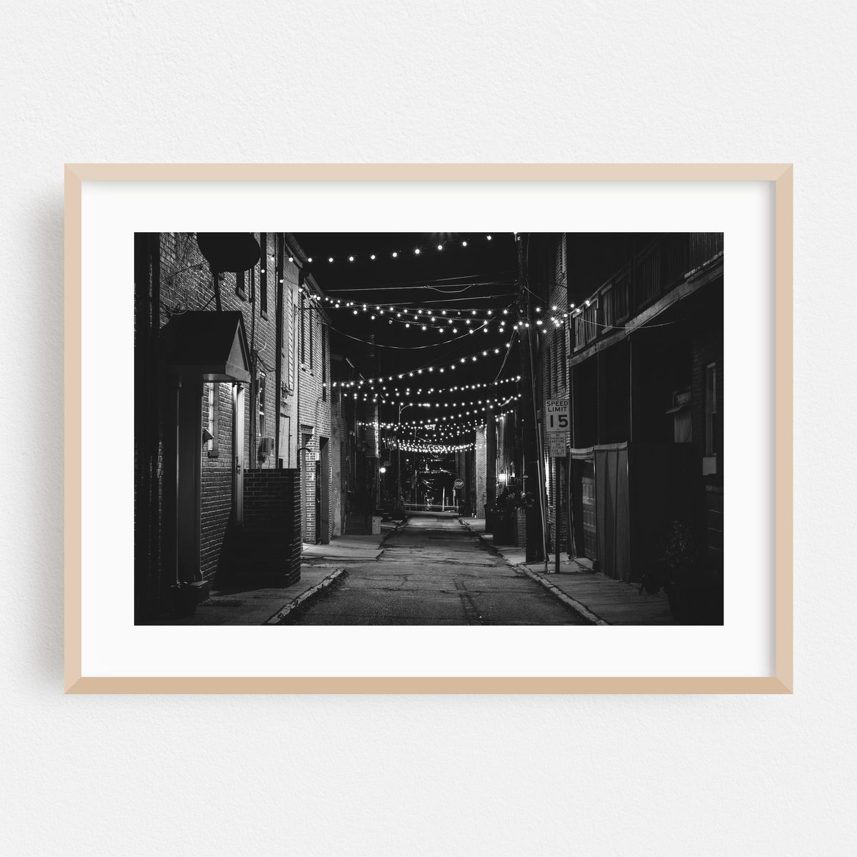 Chapel Street String Lights B&W – image 1 of 6