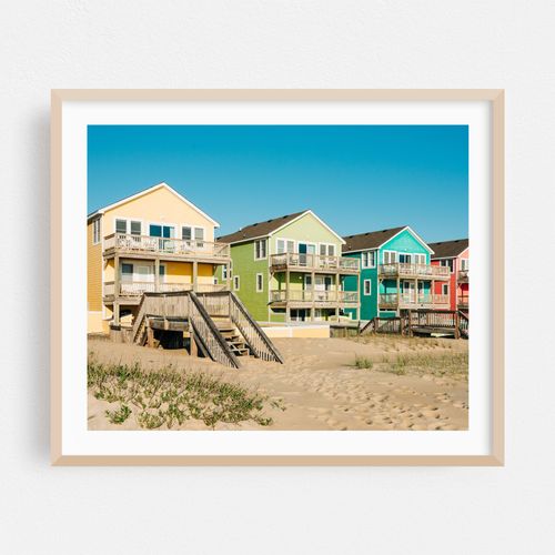 Colorful Beach Houses, OBX 01