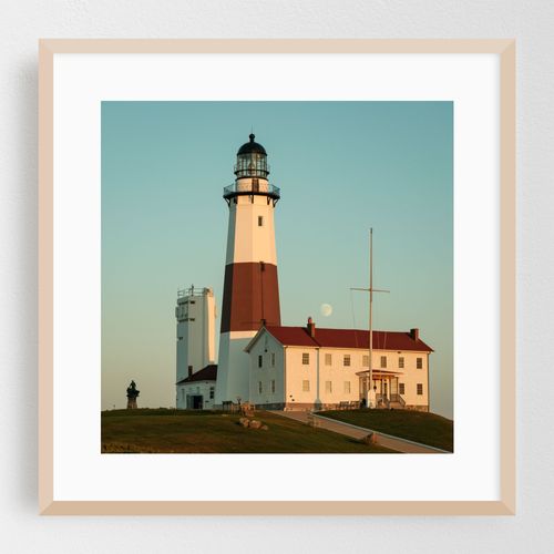 Montauk Point Lighthouse & Moon