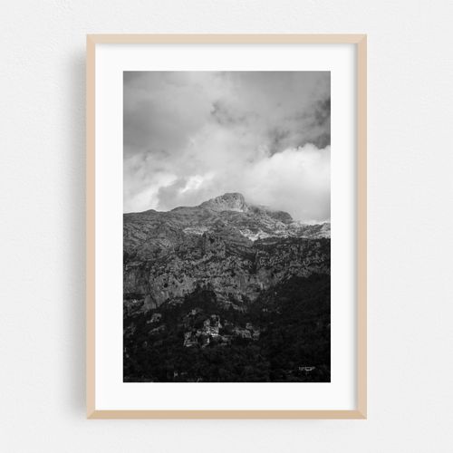 Ridges in Positano B&W