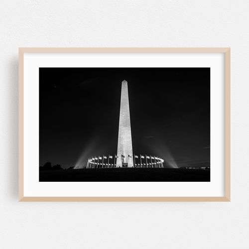 The Washington Monument 02 B&W