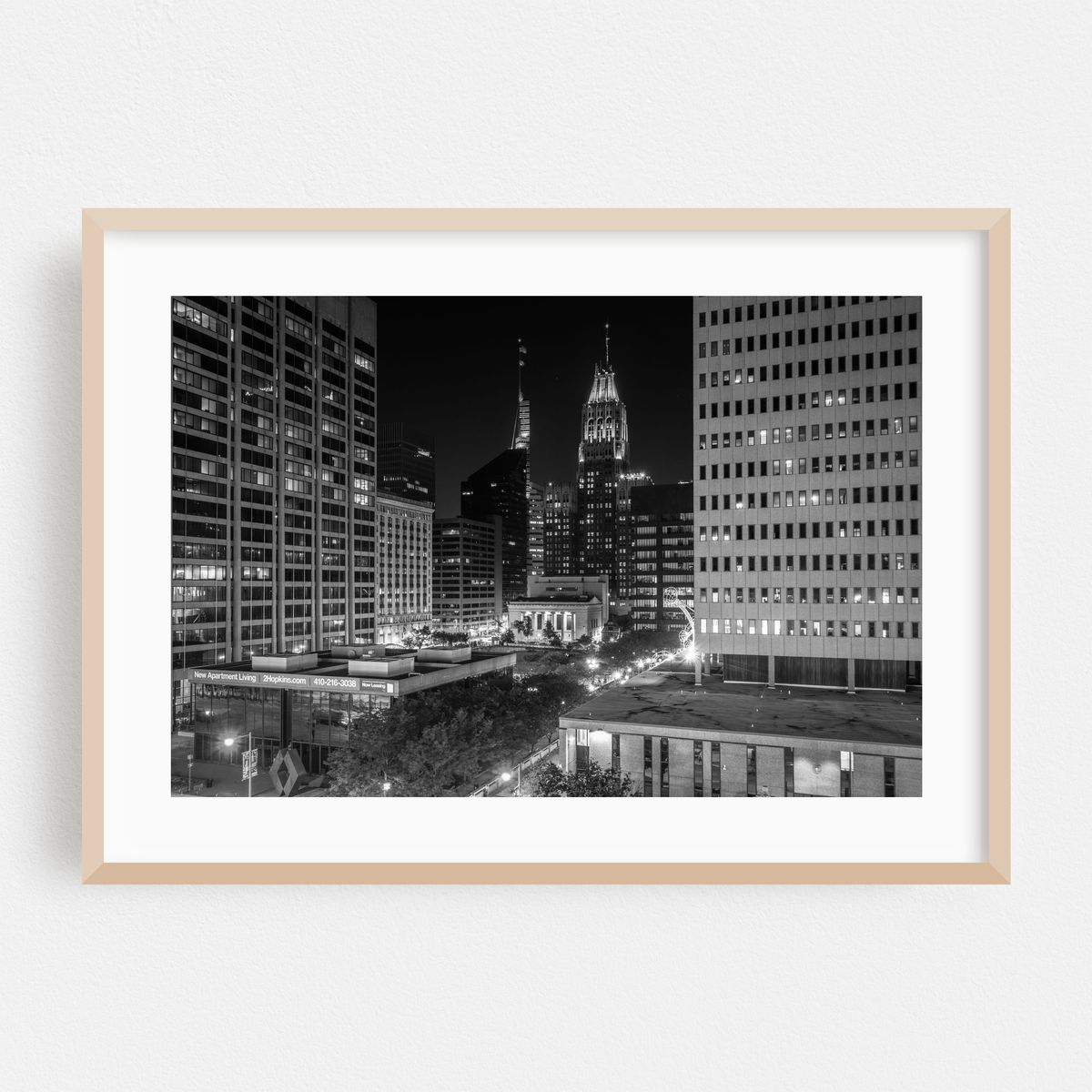 Charm City in Neon B&W – image 1 of 6