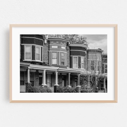 Guilford Ave Row Houses B&W